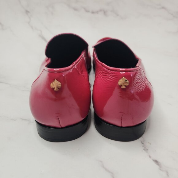 Kate Spade Pink Patent Leather Loafers Dress Shoes Oxford Women's 5.5 - Picture 4 of 9